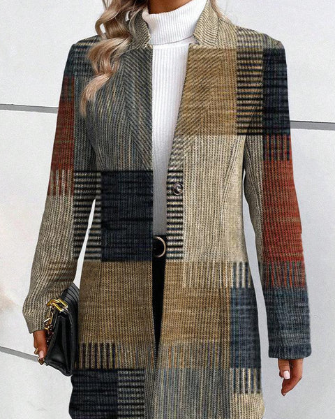 Jill | Blazer à Motifs Élégants