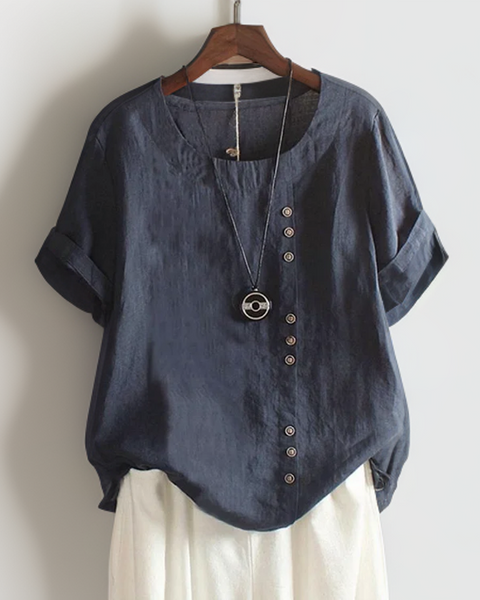 Anika | Button Detail Everyday Blouse