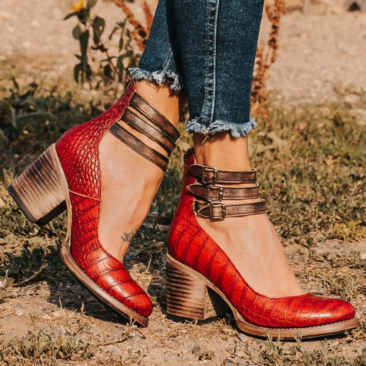 Ginevra™ | Talons à Multi-Sangles avec Talon Épais