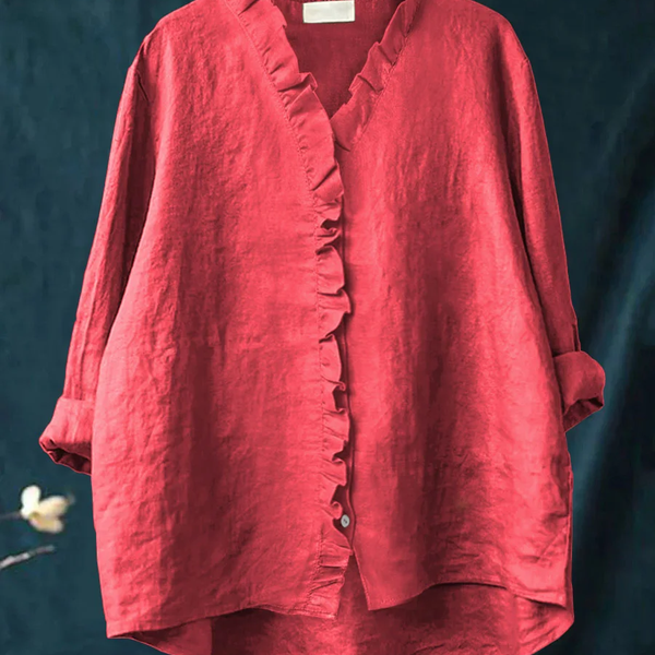 Maribel | Soft Ruffle Blouse -  for Real Comfort