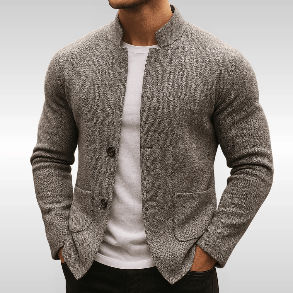 LAURENT | GILET EN MAILLE TEXTURÉE POUR HOMME