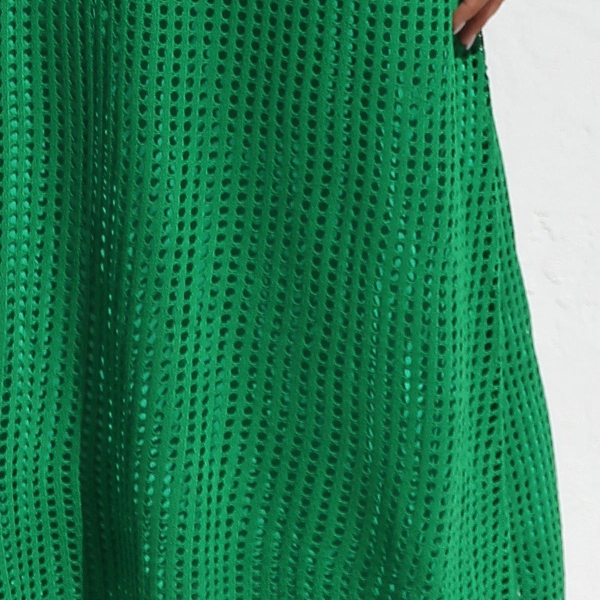 ESSENTIAL - Airlie Crochet Maxi Dress - Natural