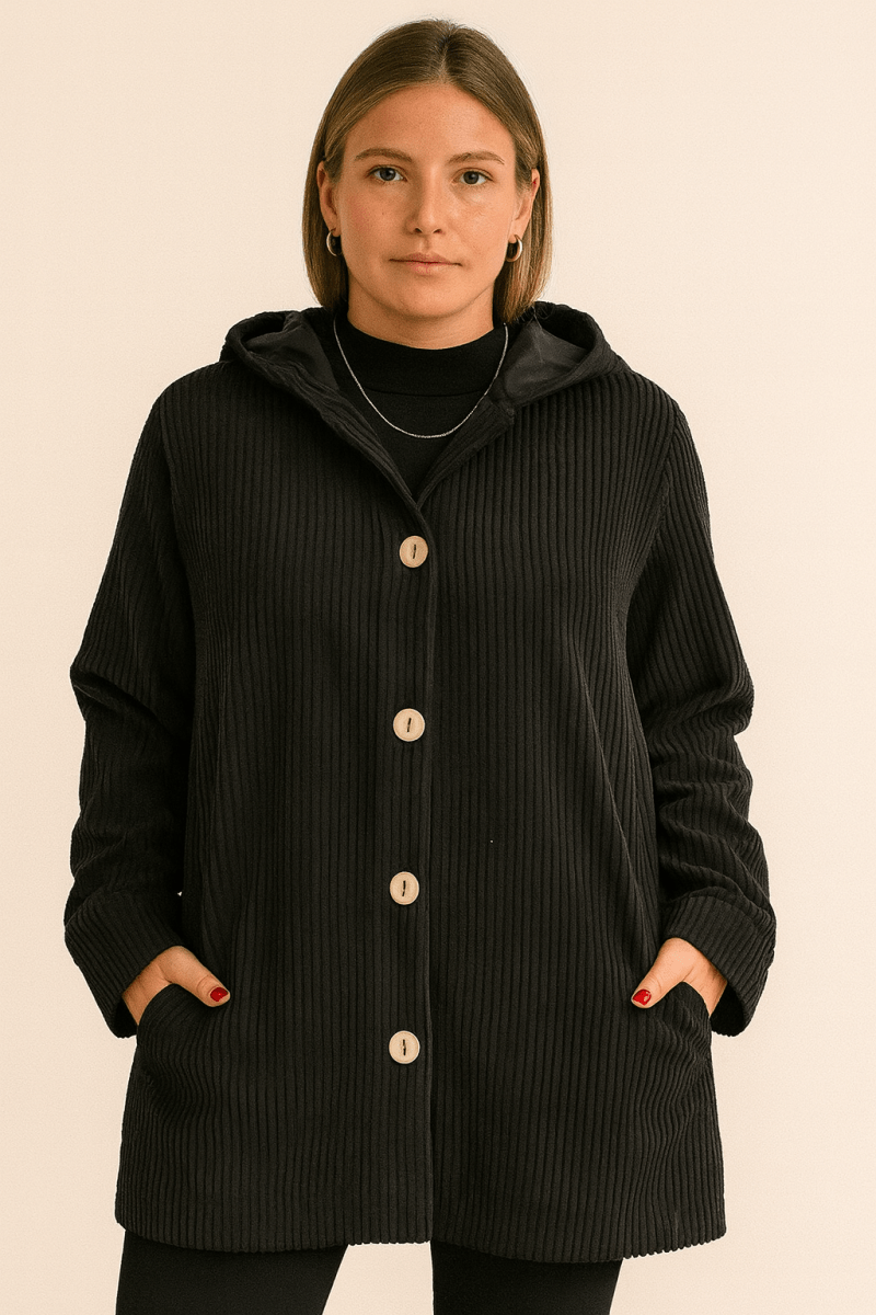 INDIE | VESTE À CAPUCHE EN CORDUROY