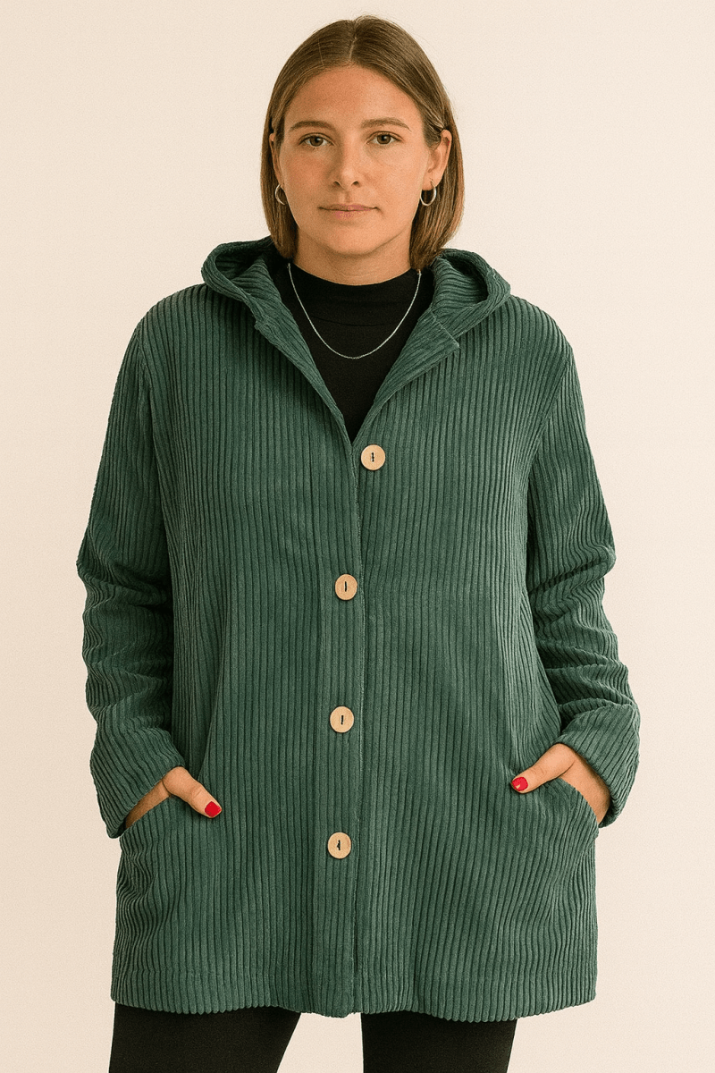 INDIE | VESTE À CAPUCHE EN CORDUROY