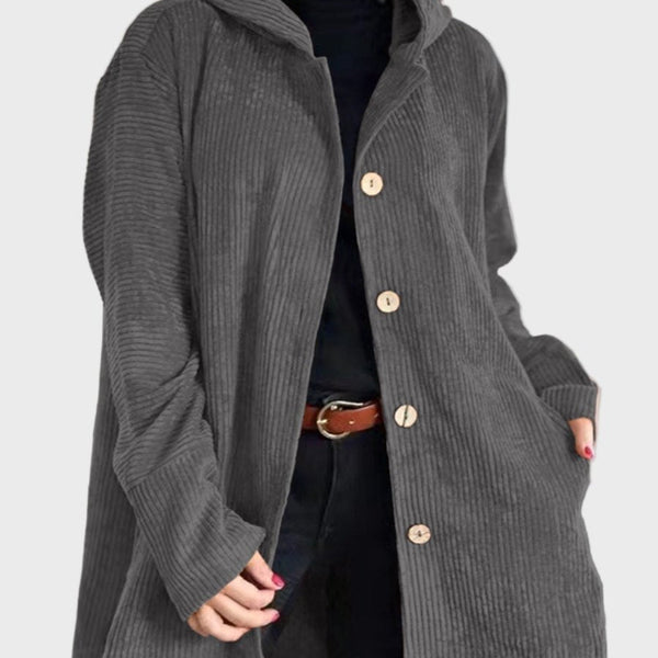 INDIE | VESTE À CAPUCHE EN CORDUROY