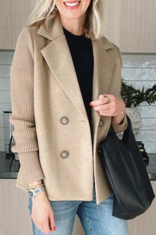 Sorelle™ - Veste Élégante à Manches Tricotées