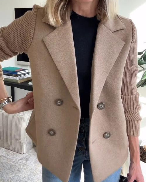 Sorelle™ - Veste Élégante à Manches Tricotées