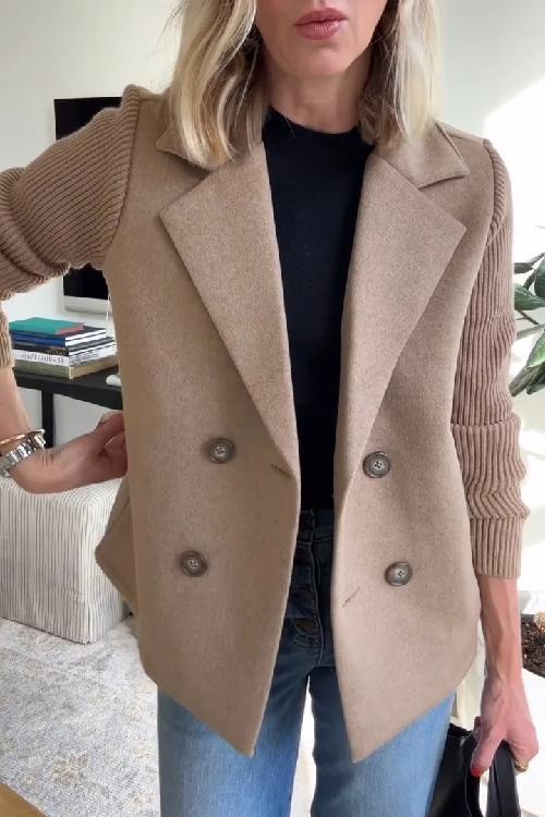 Sorelle™ - Veste Élégante à Manches Tricotées