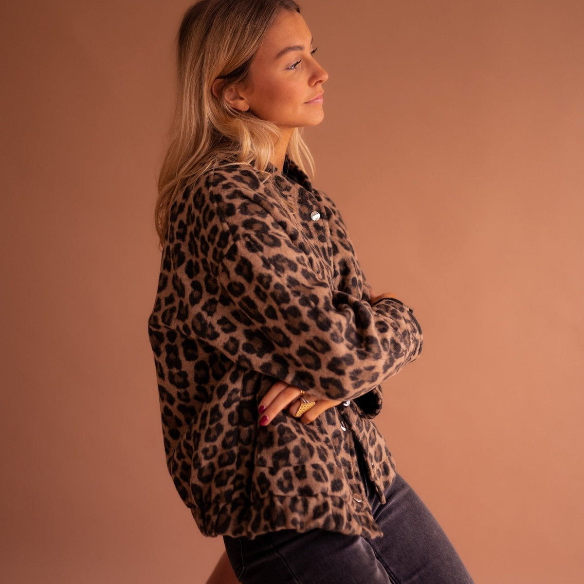 Elodie | Veste Tendance Imprimé Léopard