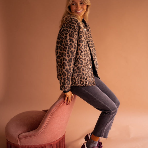 Elodie | Veste Tendance Imprimé Léopard