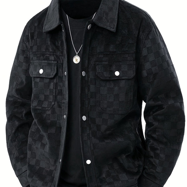 Maverick | Veste en Suède Carreautée