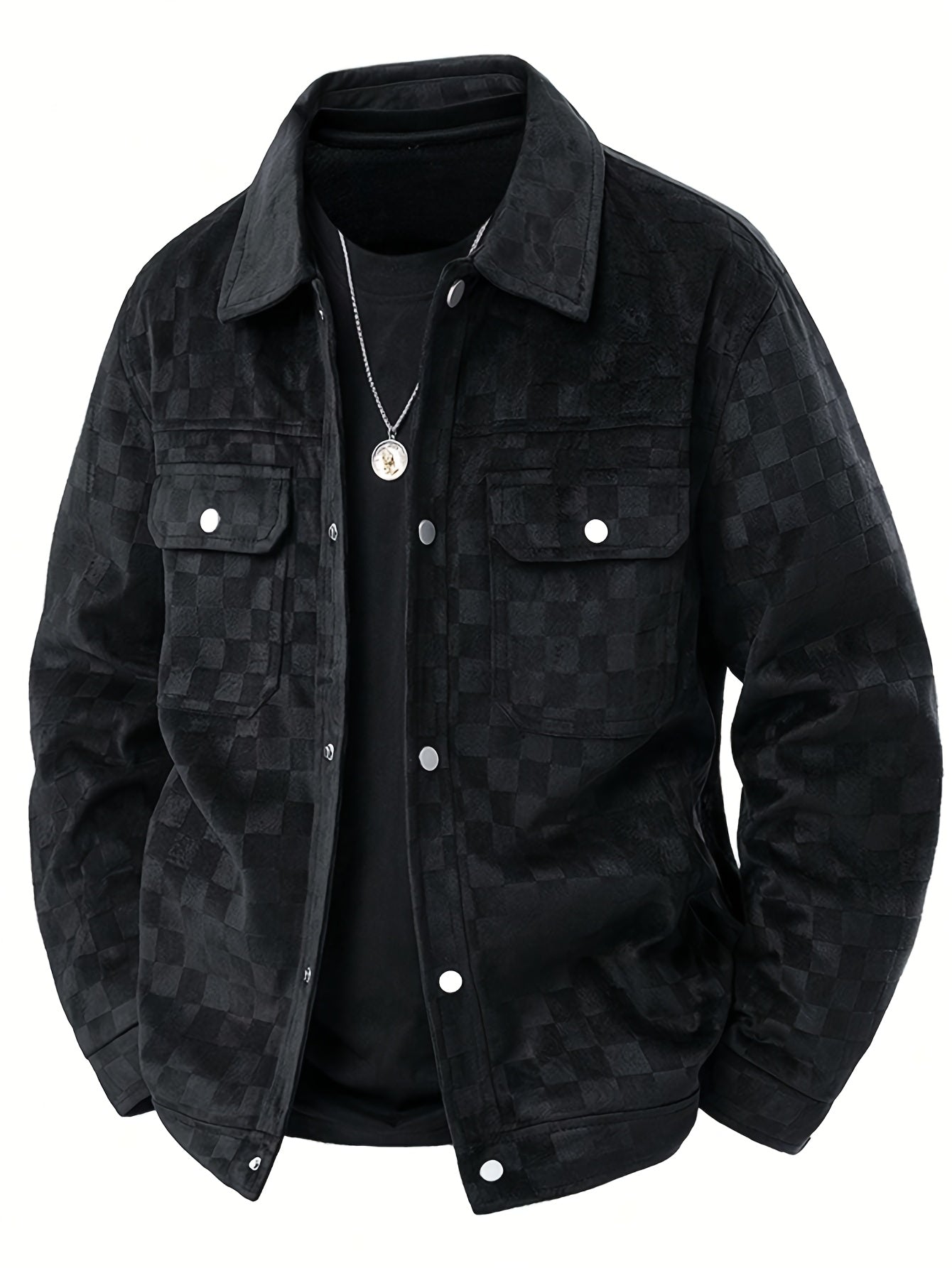 Maverick | Veste en Suède Carreautée