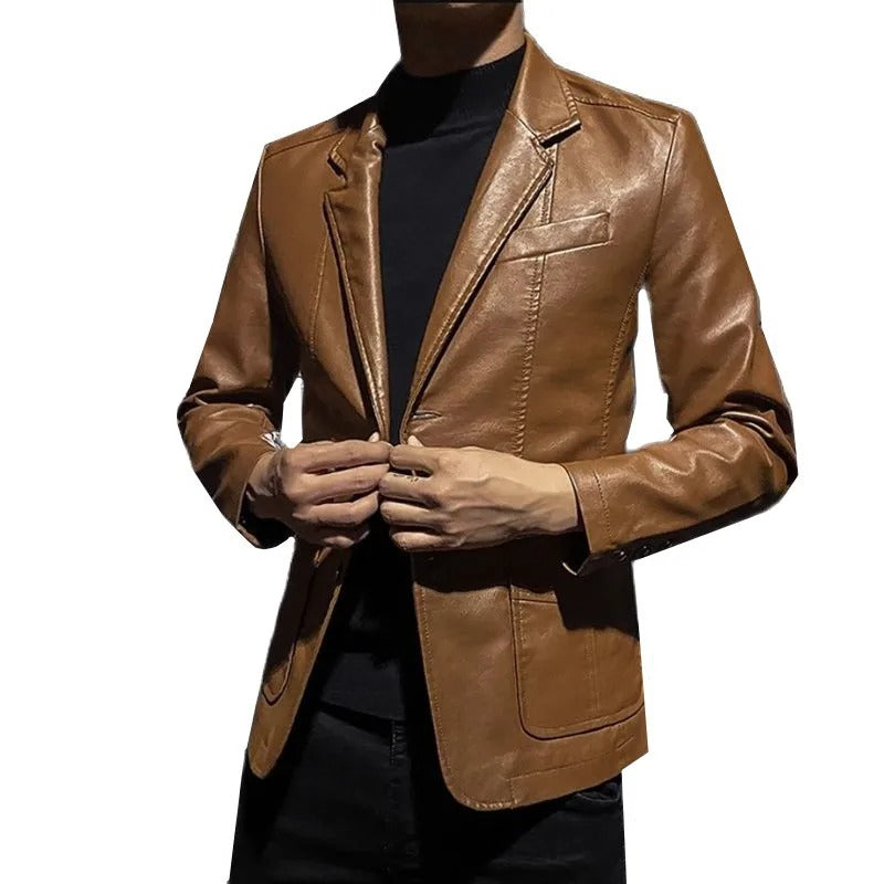 Veste en Cuir Business Casual