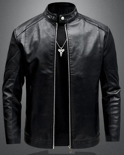 Veste en Cuir Biker Élégante pour Homme