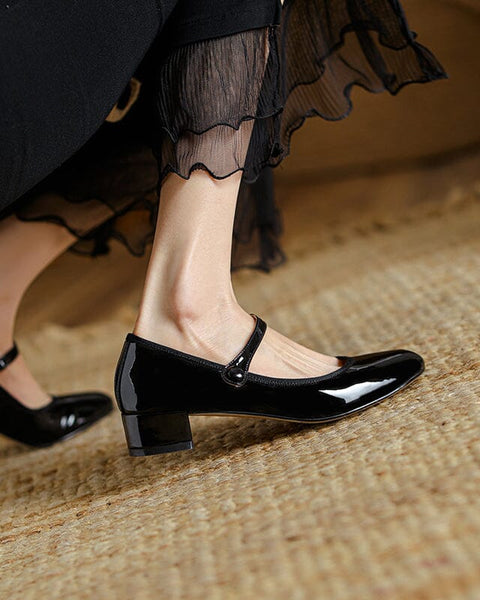Livy | Mary Janes en cuir
