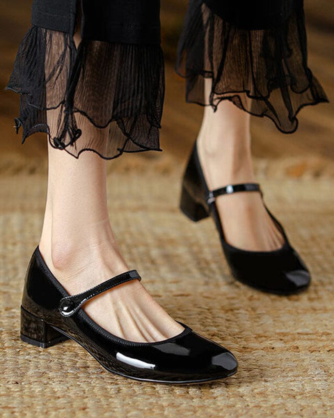 Livy | Mary Janes en cuir