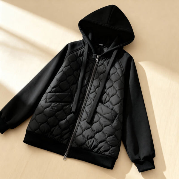NATALIE | VESTE À CAPUCHE QUILTÉE