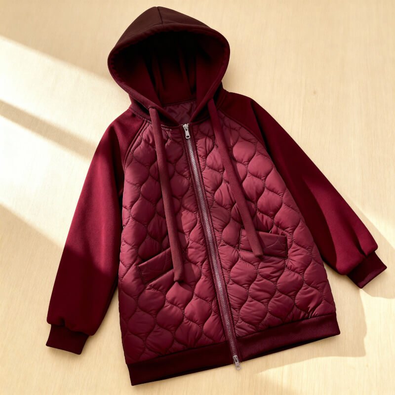 NATALIE | VESTE À CAPUCHE MATELASSÉE
