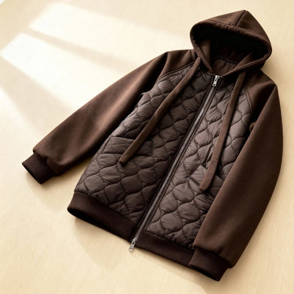 NATALIE | VESTE À CAPUCHE MATELASSÉE