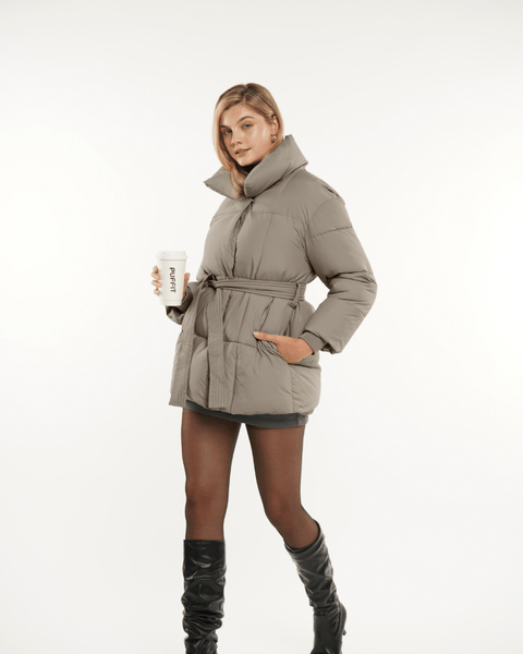 NOVA | VESTE PUFFER CEINTURÉE MI-LONGUE