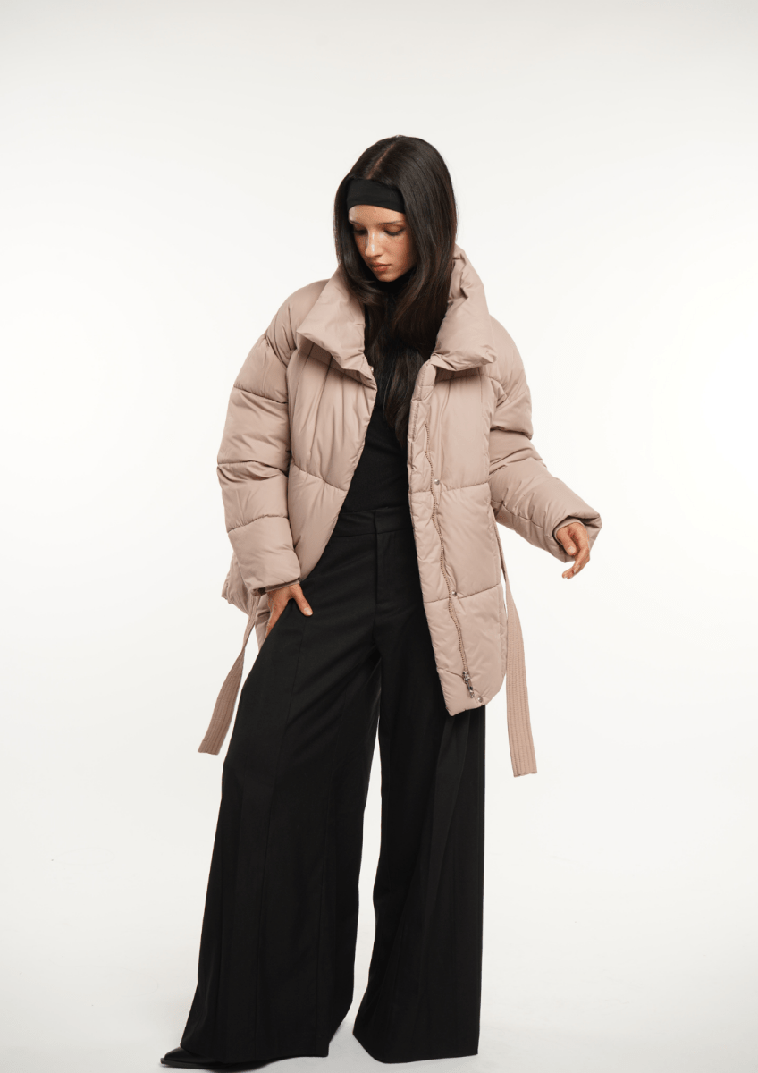 NOVA | VESTE PUFFER CEINTURÉE MI-LONGUE