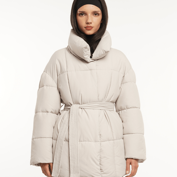 NOVA | VESTE PUFFER CEINTURÉE MI-LONGUE