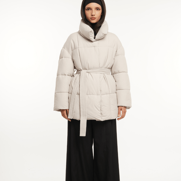 NOVA | VESTE PUFFER CEINTURÉE MI-LONGUE