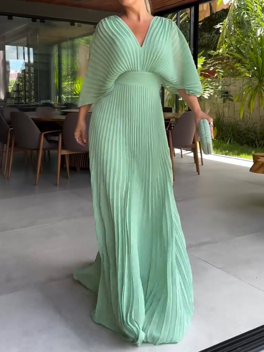 RIA™ - Robe Maxi à Côtes Flottante