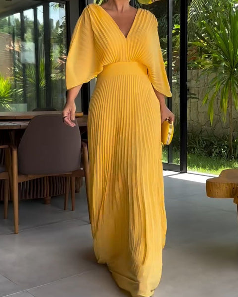 RIA™ - Robe Maxi à Côtes Flottante