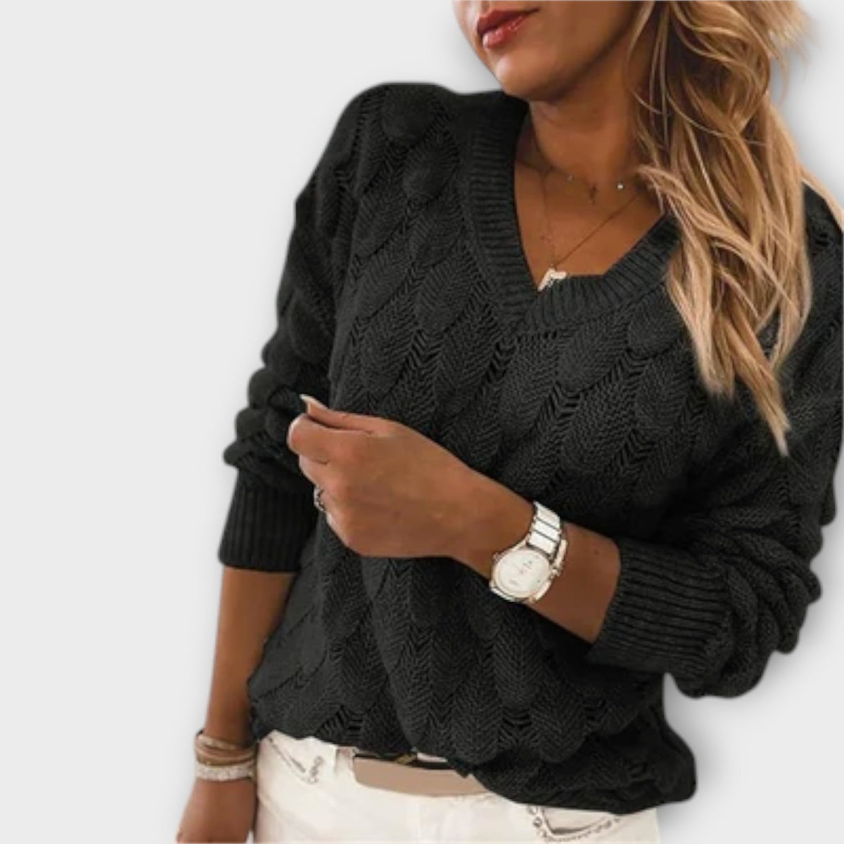 Carla | Pull à col en V élégant