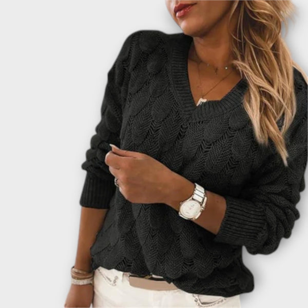 Carla | Pull à col en V élégant