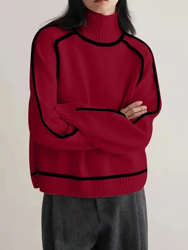 Donna | Pull élégant à col roulé