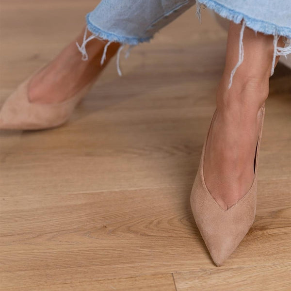 Giselle | Talons Slingback en Suède