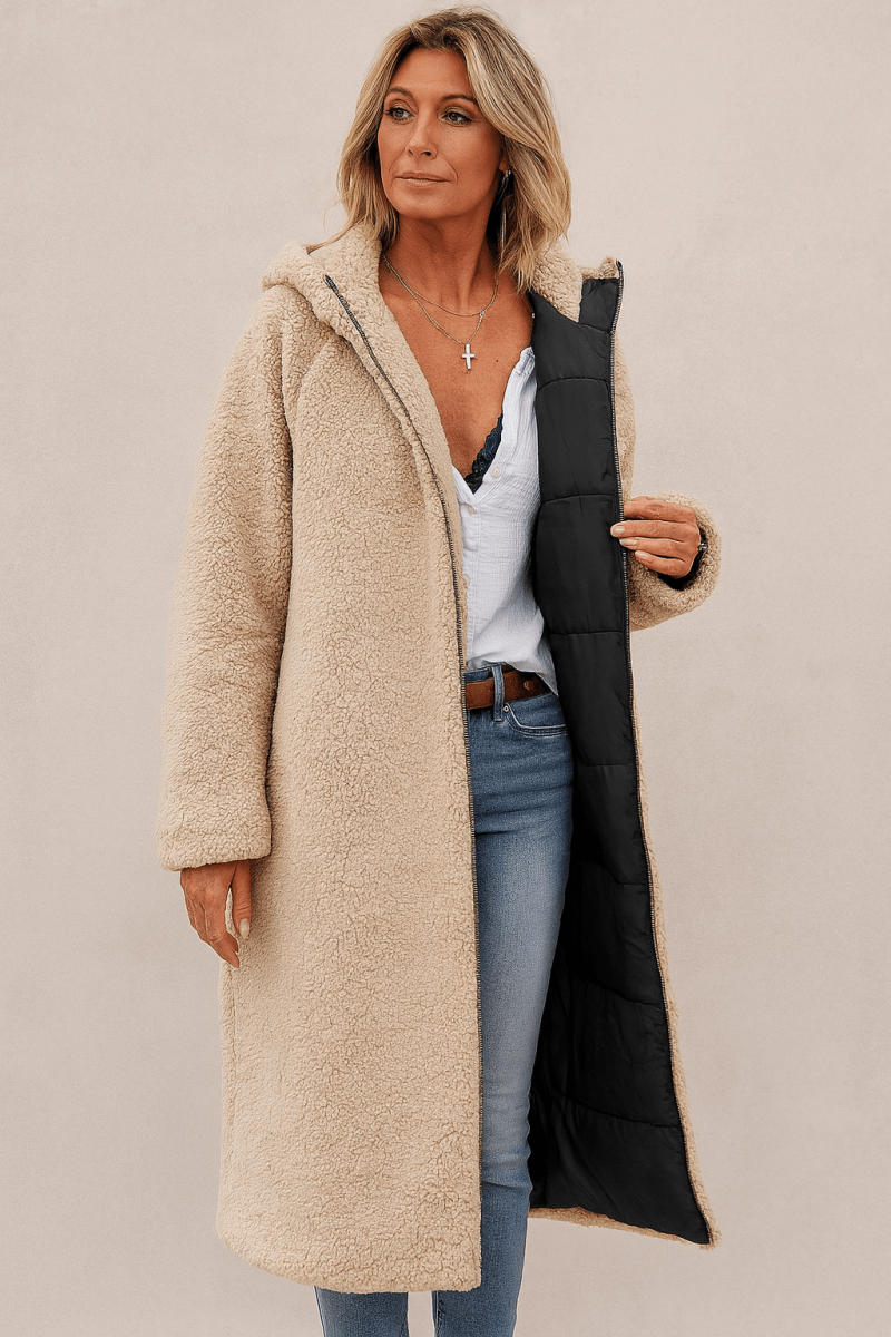 SASHA | MANTEAU RÉVERSIBLE DOUX