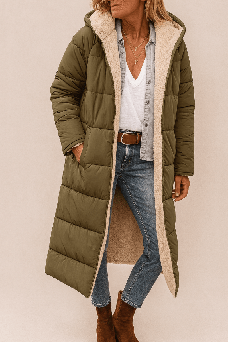 SASHA | MANTEAU RÉVERSIBLE DOUX