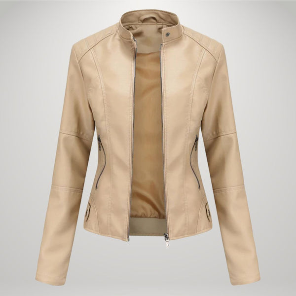 Lessy | Veste en Similicuir Élégante