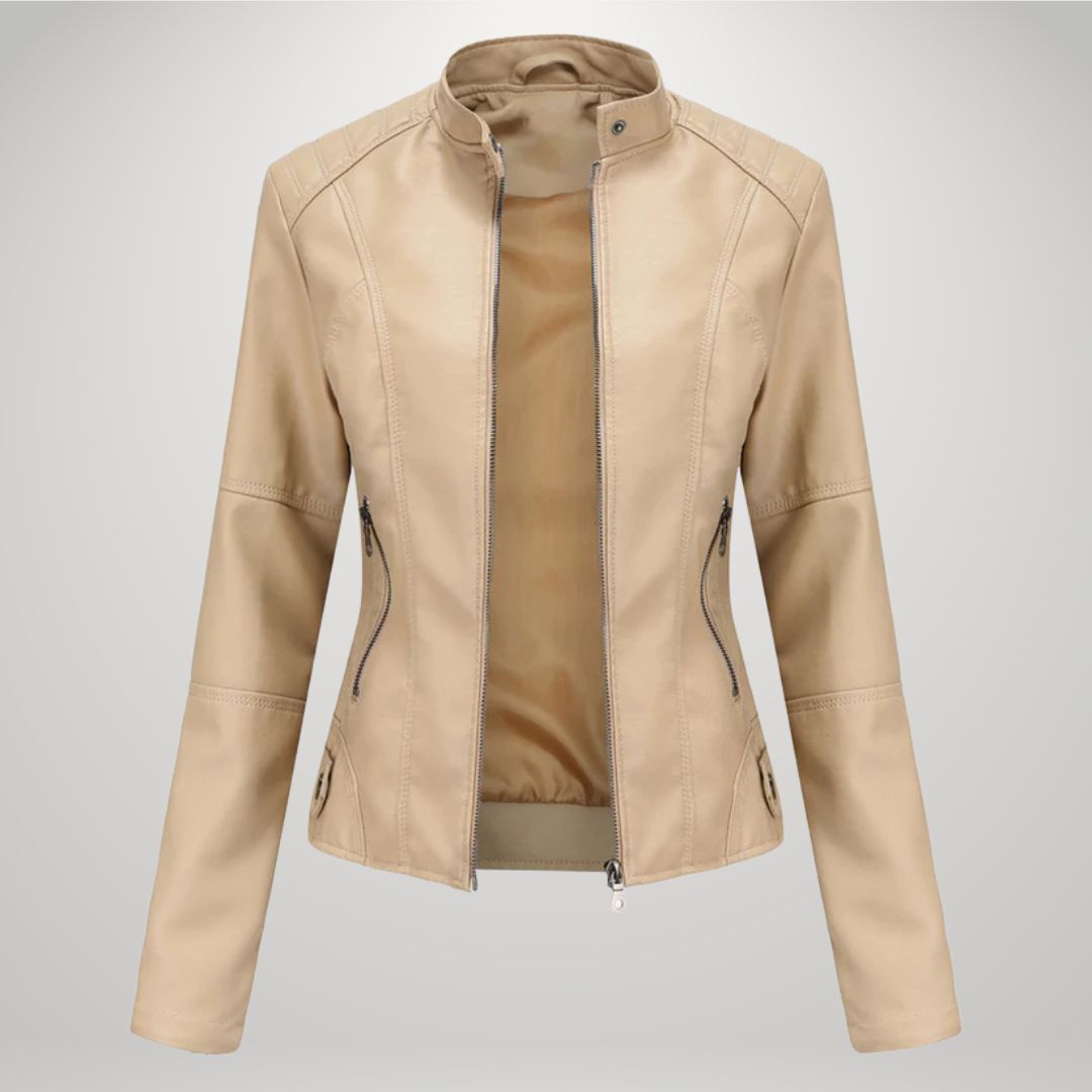 Karolina | Veste Slim en Simili Cuir
