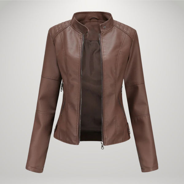 Lessy | Veste en Similicuir Élégante