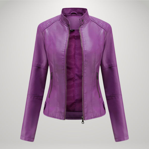 Karolina | Veste Slim en Simili Cuir