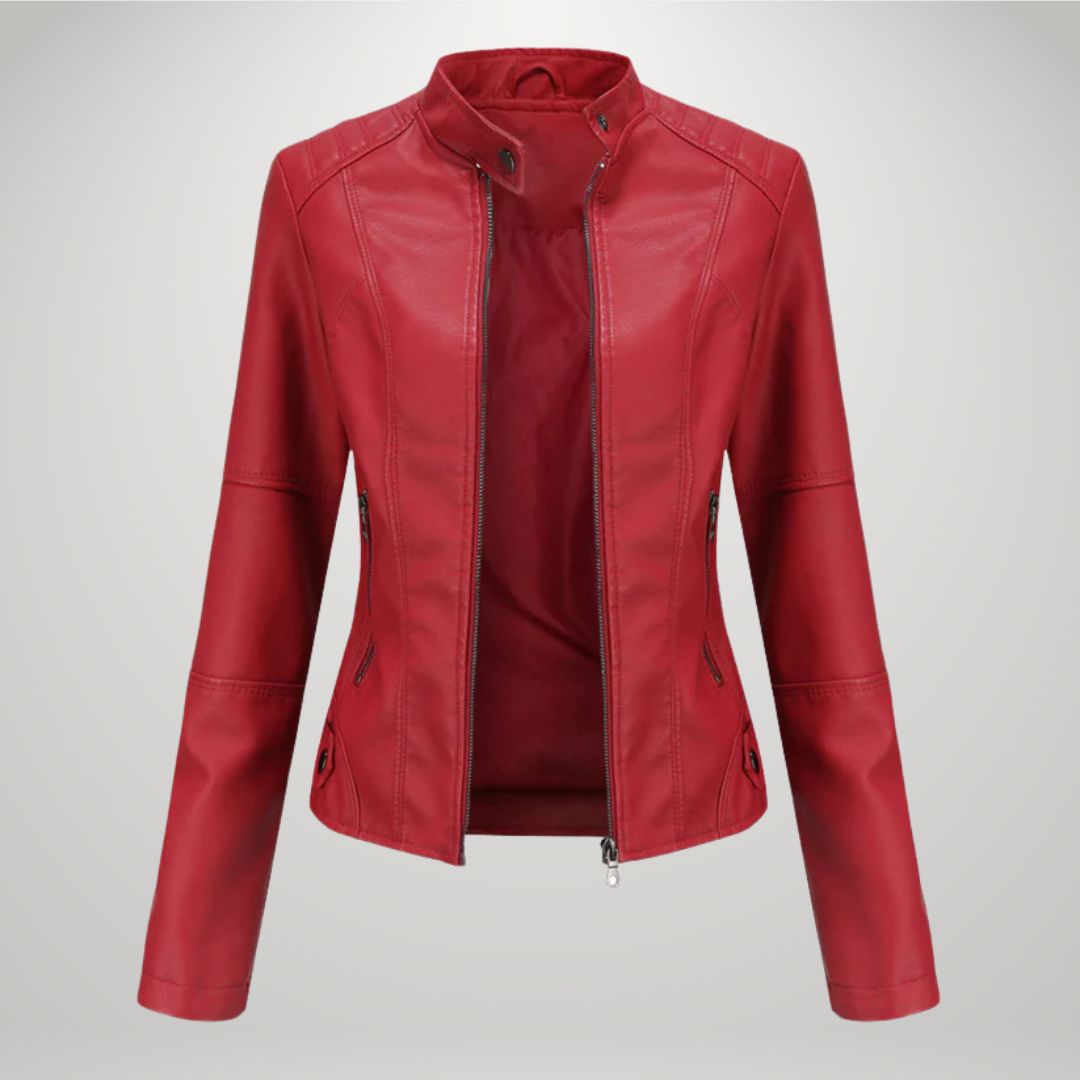 Lessy | Veste en Similicuir Élégante
