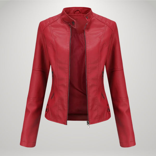 Lessy | Veste en Similicuir Élégante