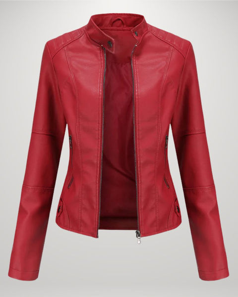 Karolina | Veste Slim en Simili Cuir