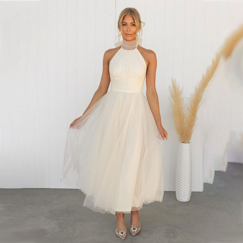 Robe Tendance Col Montant Aria