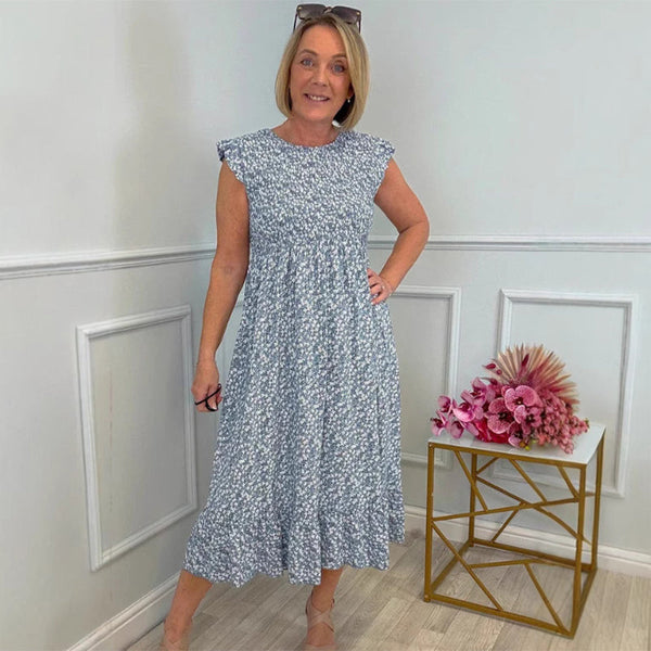 Lidya - Elegant Floral Print Dress