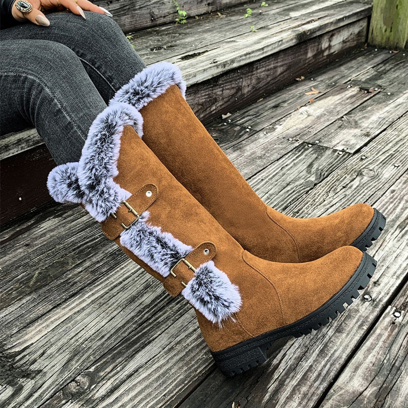Willow Lane | Bottes d'hiver mi-mollet avec doublure en peluche