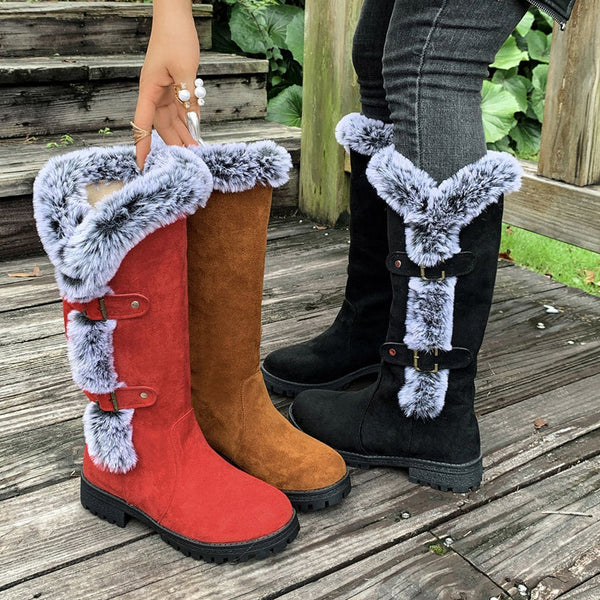 Willow Lane | Bottes d'hiver mi-mollet avec doublure en peluche