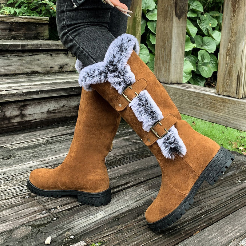 Willow Lane | Bottes d'hiver mi-mollet avec doublure en peluche