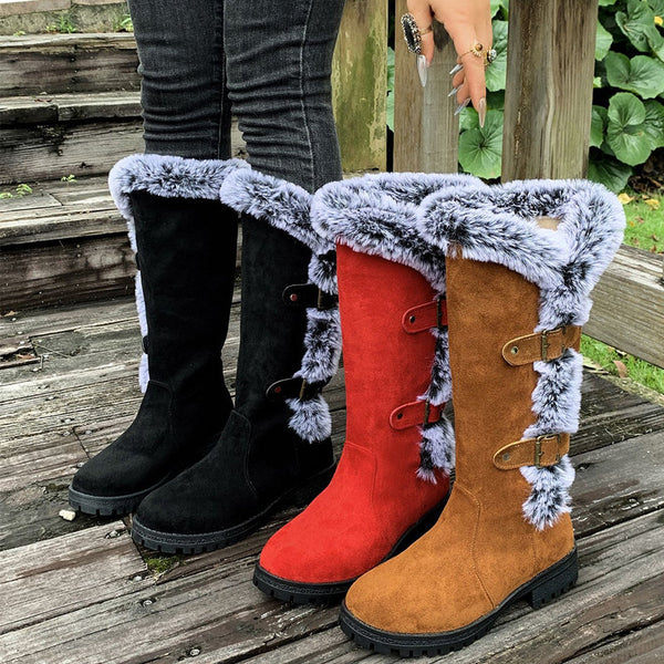 Willow Lane | Bottes d'hiver mi-mollet avec doublure en peluche