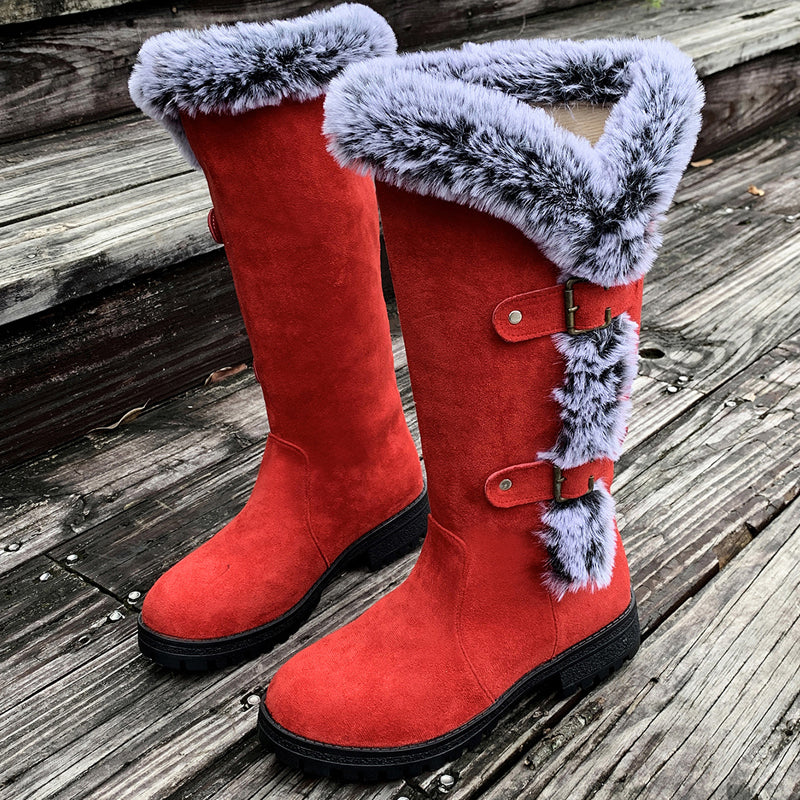 Willow Lane | Bottes d'hiver mi-mollet doublées en peluche