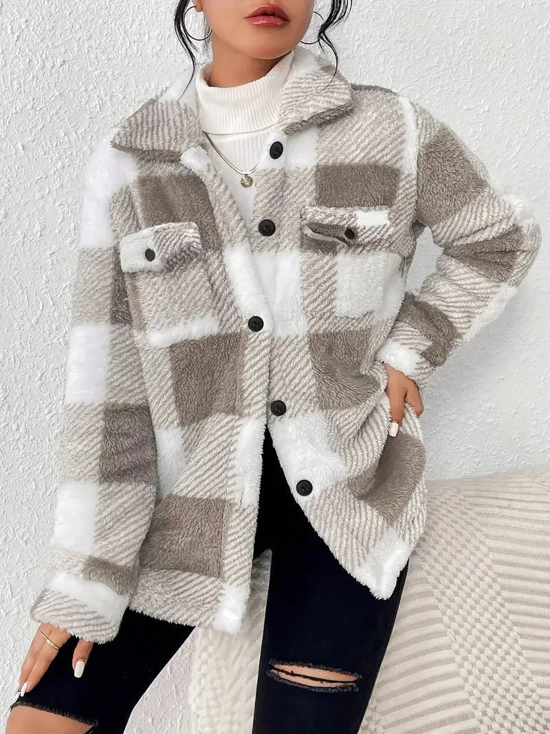 Brooklyn | Veste à Boutons Carreaux